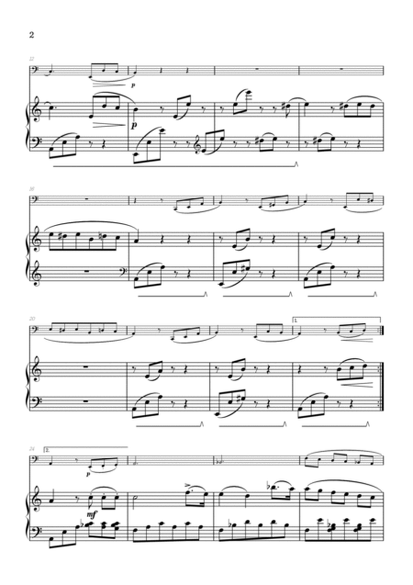 Beethoven • Für Elise / Pour Elise • tuba & piano sheet music image number null