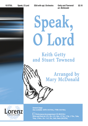 Book cover for Speak, O Lord