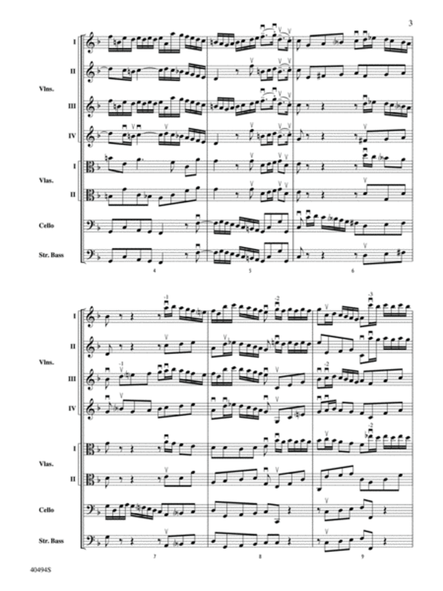 Brandenburg Concerto No. 1 in F Major: Score