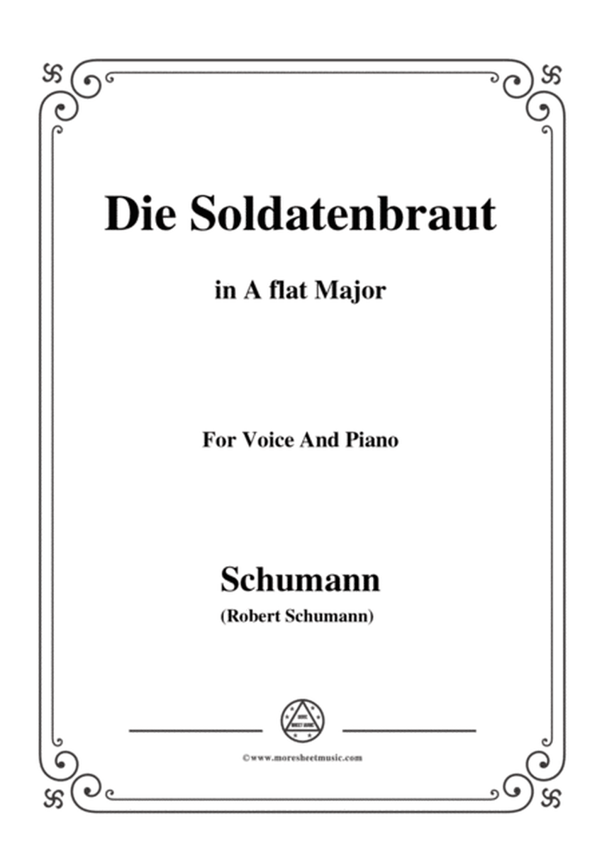 Schumann-Die Soldntenbraut,in A flat Major,for Voice and Piano image number null