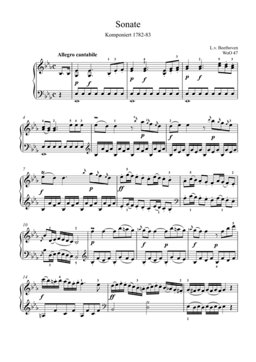 Piano Sonatas, WoO 47