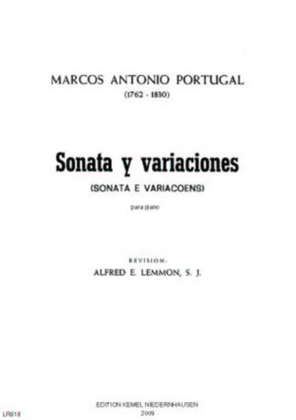Book cover for Sonata y variaciones = Sonata e variacoes