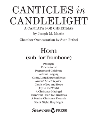 Book cover for Canticles in Candlelight - F Horn