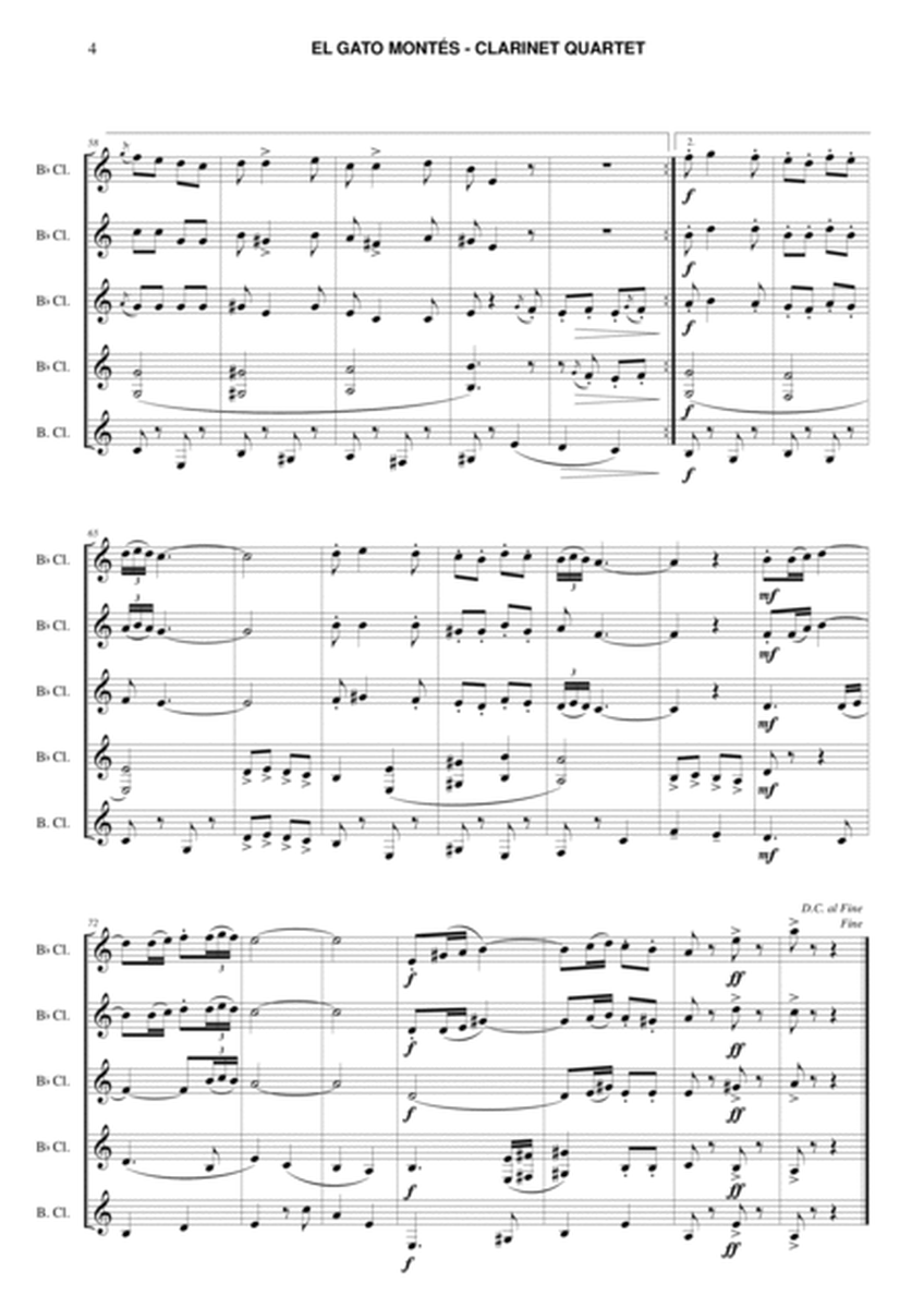 El Gato Montés for clarinet quintet or ensemble image number null
