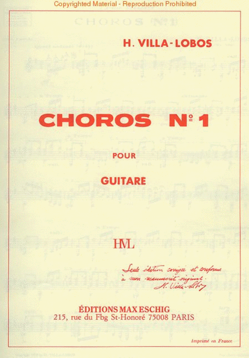 Choros No. 1