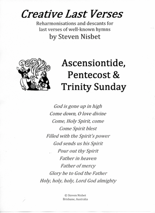 Book cover for Creative Last Verses Booklet 3 for Ascensiontide, Pentecost & Trinity Sunday