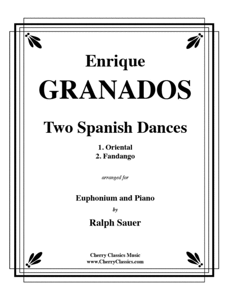 Two Spanish Dances for Tuba or Bass Trombone and Piano