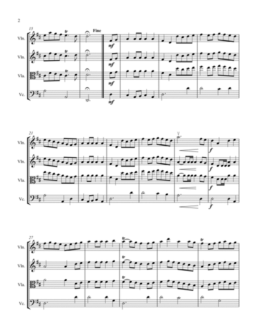 RONDEAU by Mouret, String Trio, Intermediate Level for 2 violins and cello or violin, viola and cell image number null