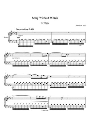 Song without Words (for Stacy), op. 14