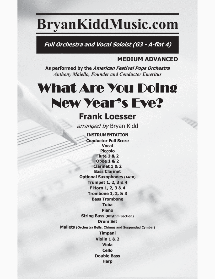 What Are You Doing New Year's Eve?