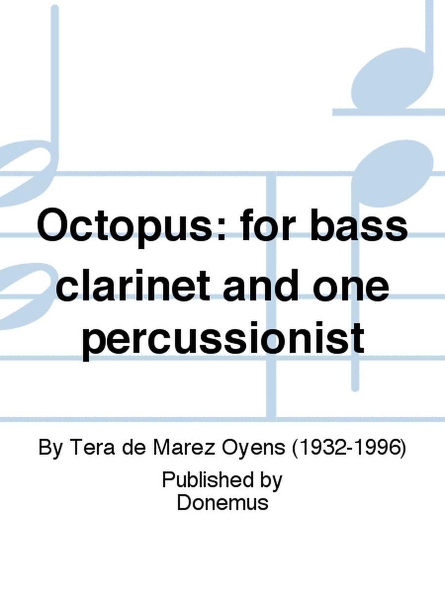 Octopus: for bass clarinet and one percussionist