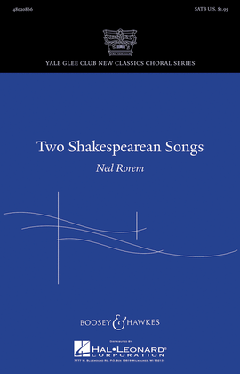 Book cover for Two Shakespearean Songs