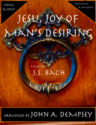 Book cover for Jesu, Joy of Man's Desiring (Trio for Two Violins and Two Cellos)