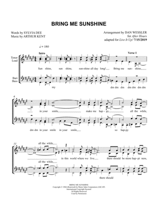 Book cover for Bring Me Sunshine