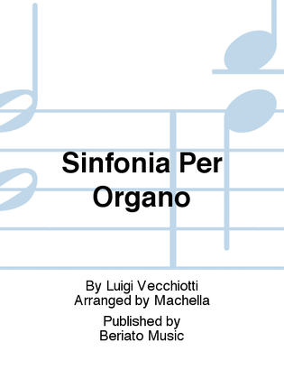 Book cover for Sinfonia Per Organo