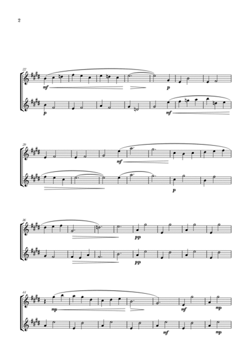 Gymnopédie no 1 | Clarinet in Bb Duet | Original Key |Easy intermediate image number null