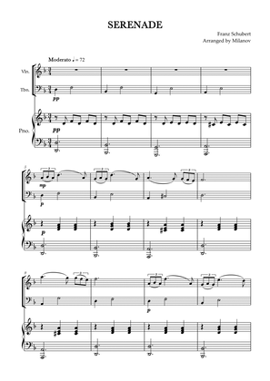 Serenade | Ständchen | Schubert | violin and trombone duet and piano