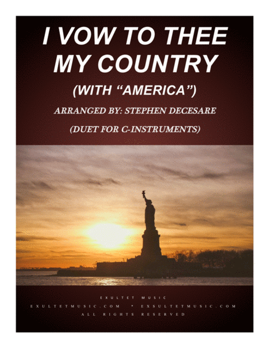 I Vow To Thee My Country (with "America") (Duet for C-Instruments) image number null