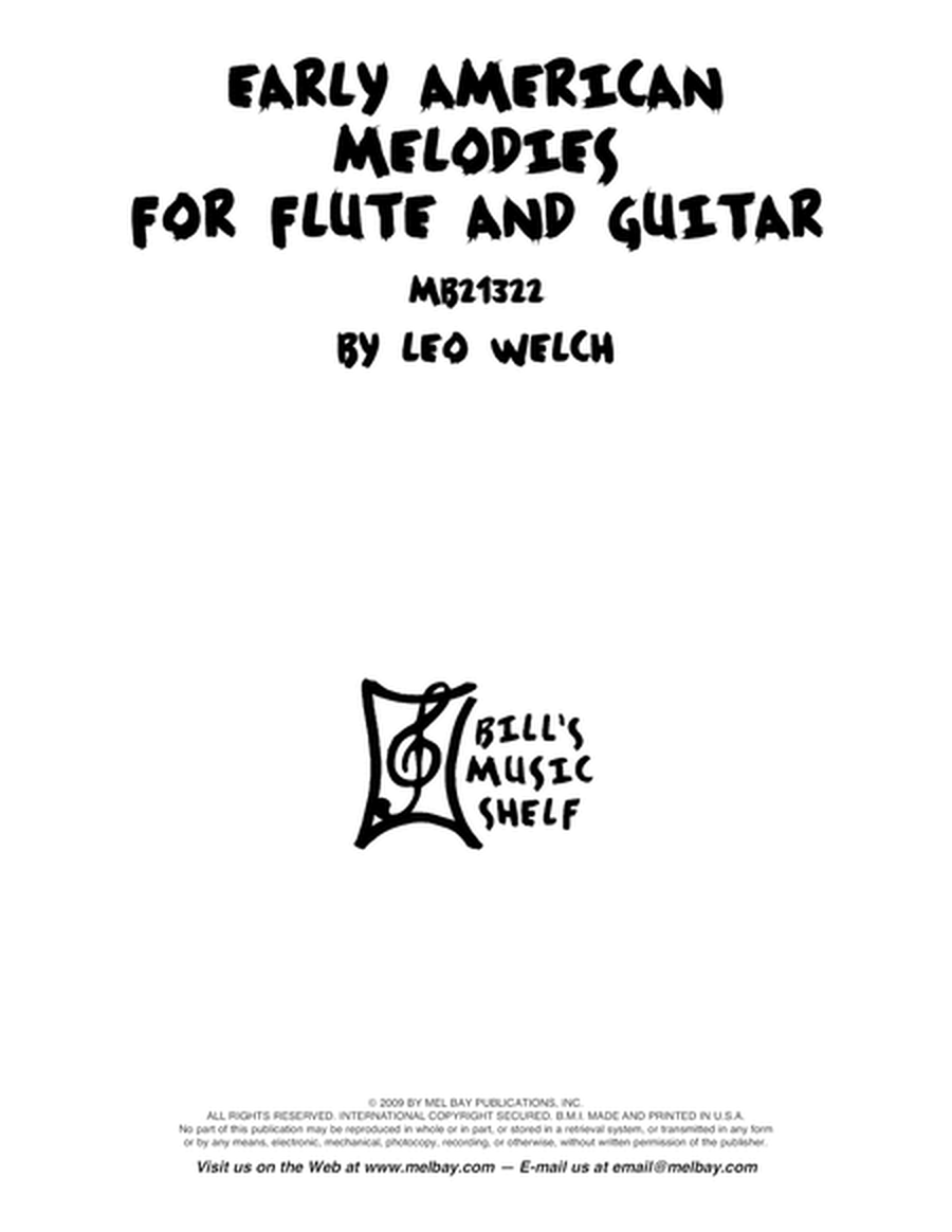 Early American Melodies for Flute and Guitar