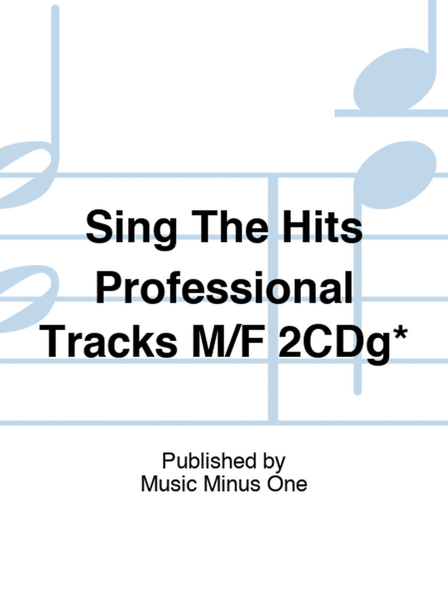 Sing The Hits Professional Tracks M/F 2CDg*