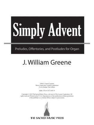Book cover for Simply Advent