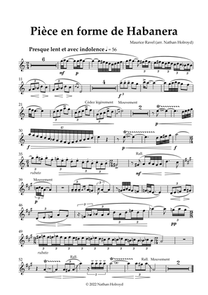 Pièce en forme de habanera (arr. for B-flat saxophone and harp) Saxophone Part