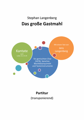 Das Große Gastmahl - Score Only