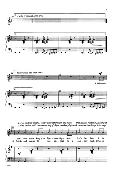 The Concert Etiquette Rap by Janet Gardner - Choir - Digital Sheet Music