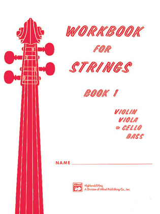 Workbook for Strings, Book 1