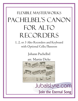 Book cover for Canon (Alto Recorder and Keyboard)