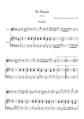 Book cover for Te Deum Prelude (for Viola and Piano)