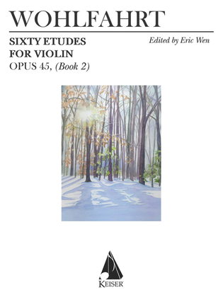 Book cover for 60 Etudes for Violin, Op. 45