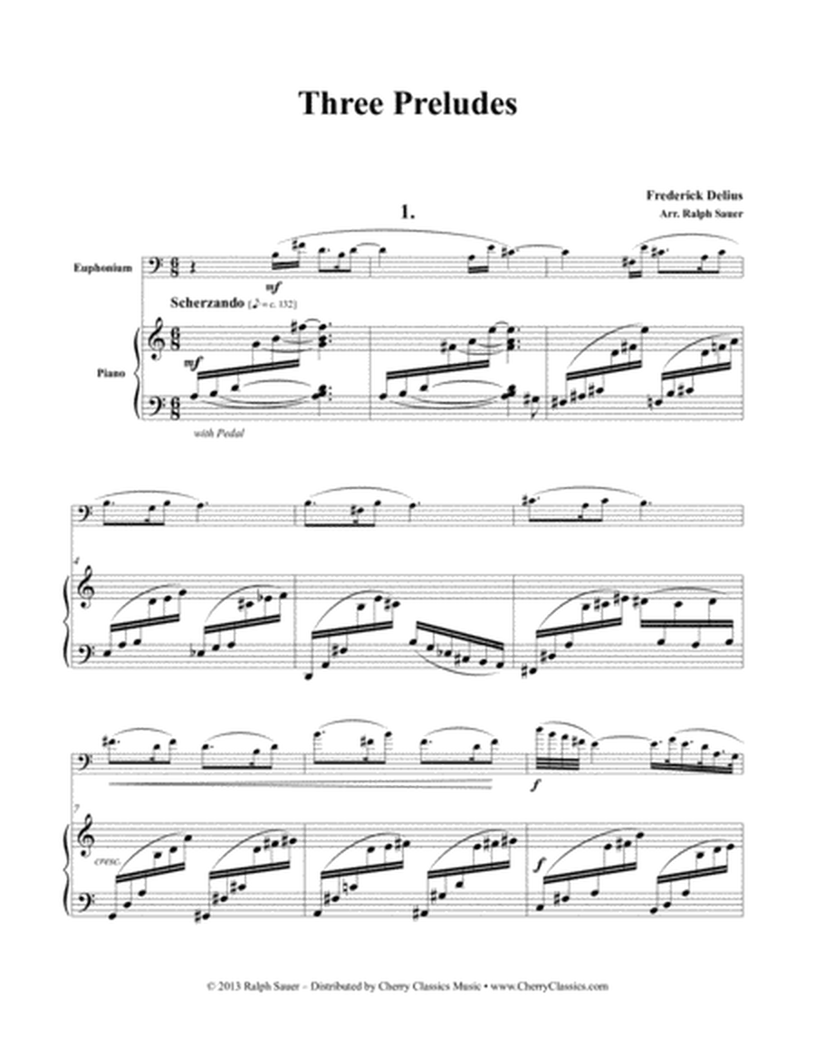 Three Preludes for Euphonium and Piano