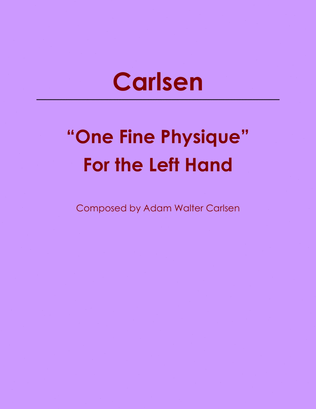 Book cover for One Fine Physique" for the Left Hand