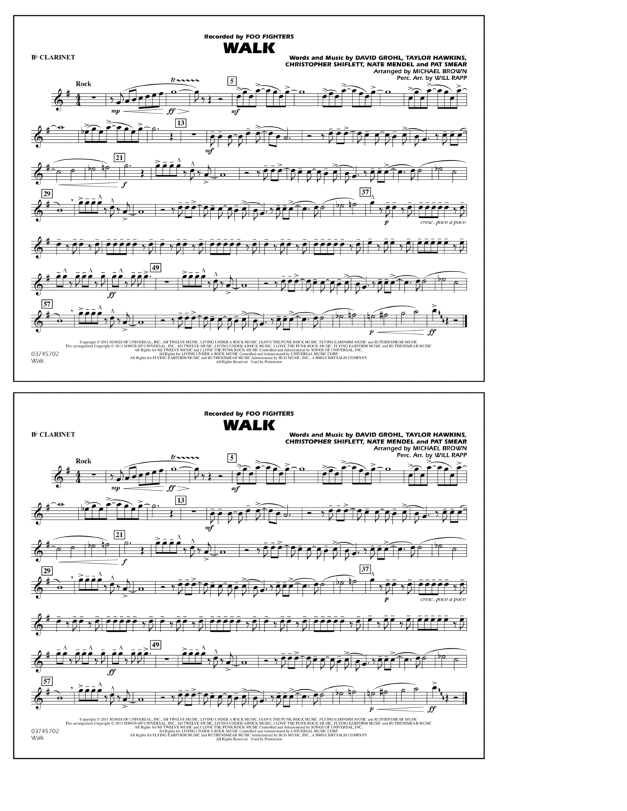 Walk - Bb Clarinet