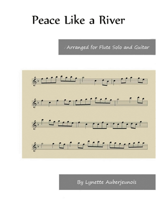 Book cover for Peace Like a River - Flute Solo with Guitar Chords