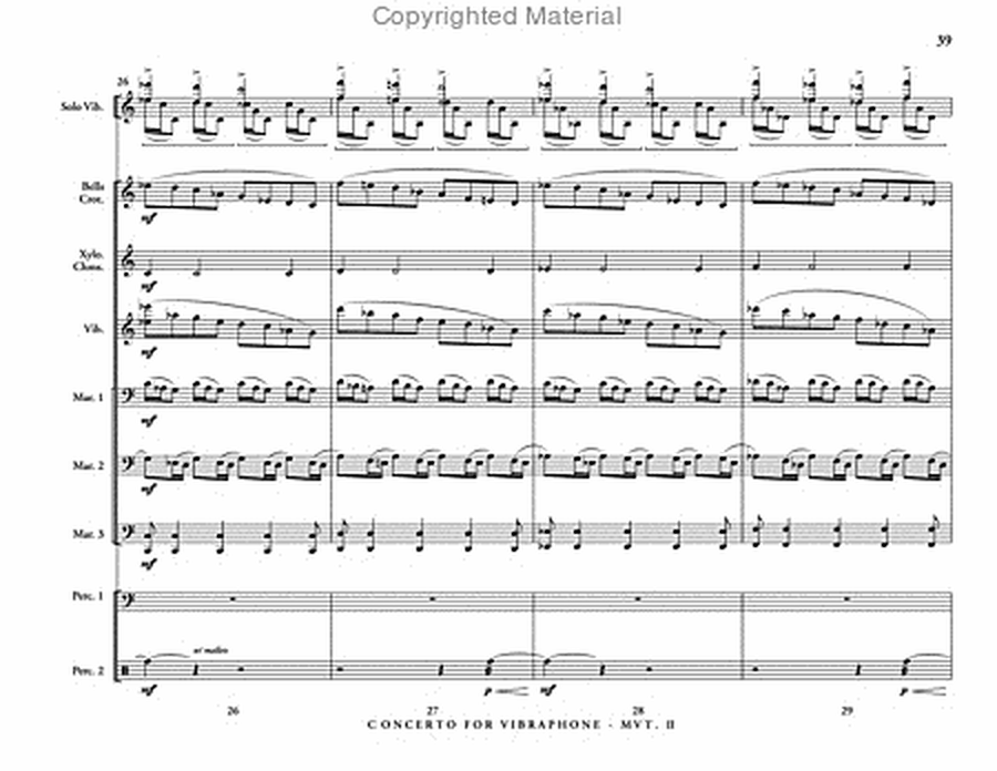 Concerto for Vibraphone & Percussion Ensemble image number null