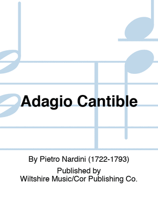 Book cover for Adagio Cantible