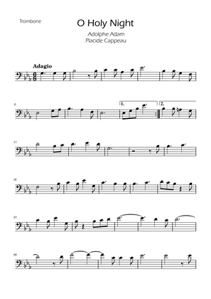O Holy Night - Trombone Solo w/ Piano