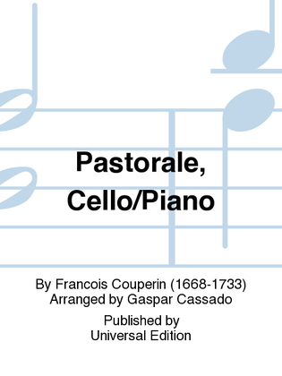 Book cover for Pastorale, Cello/Piano