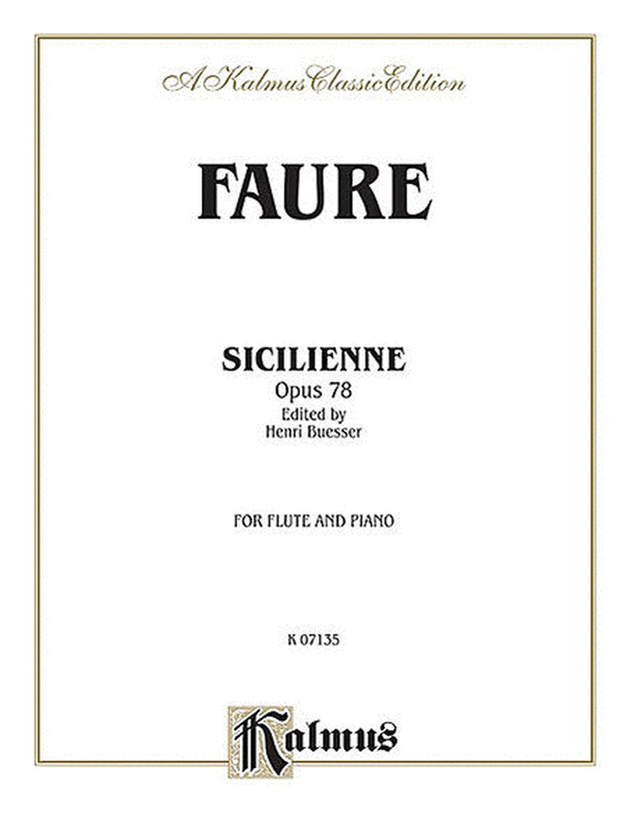 Sicilienne, Op. 78