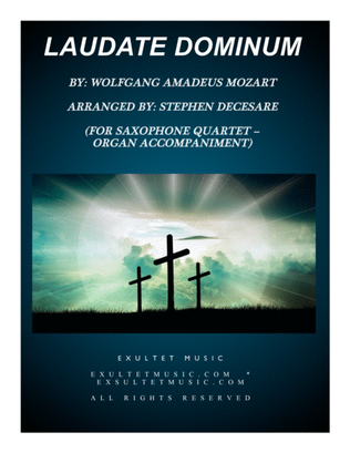 Book cover for Laudate Dominum (for Saxophone Quartet - Organ Accompaniment)