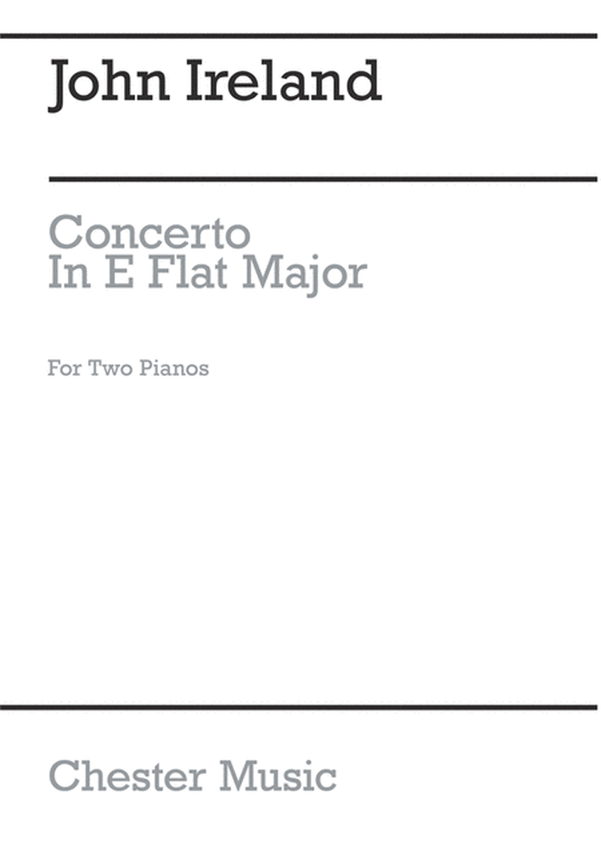 Piano Concerto In E Flat For Two Pianos