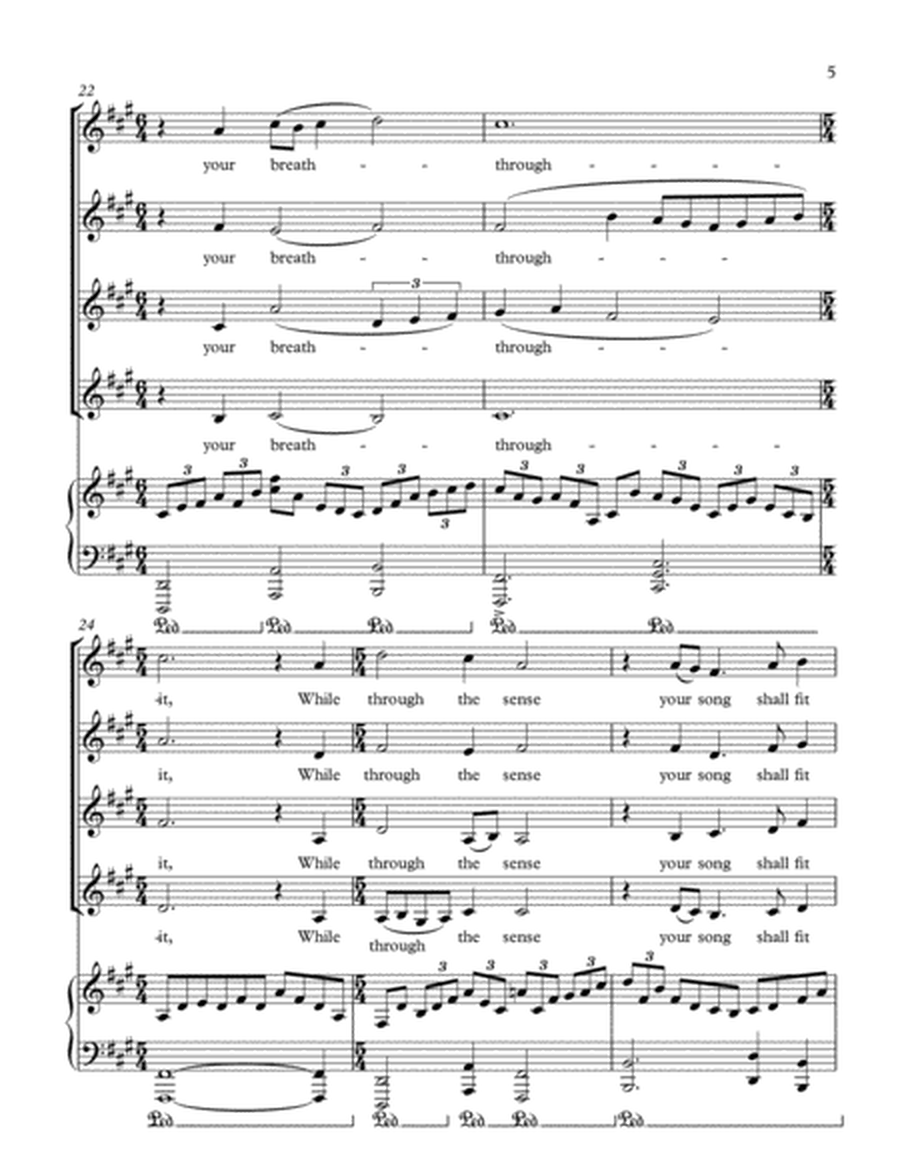 "Song and Music" for Women's Chorus and Piano, Poem by Dante Gabriel Rossetti