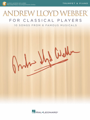 Book cover for Andrew Lloyd Webber for Classical Players – Trumpet and Piano