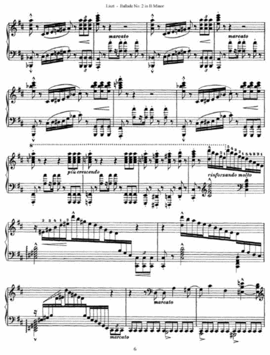 Franz Liszt - Ballade No. 2 in B Minor Whit original ending
