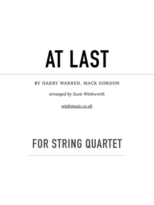 Book cover for At Last