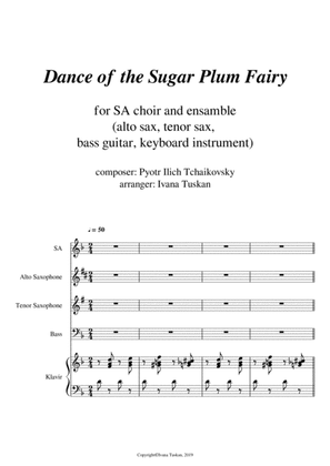 Book cover for Dance of the Sugar Plum Fairy for SA voices and ensemble