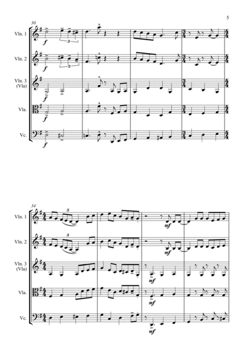 Jazz Carols Collection for String Quartet - Set Nine image number null