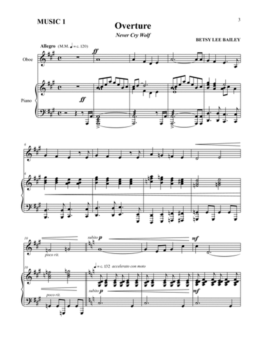 Never Cry Wolf - Score Part 1 image number null